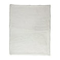 thumbnail image 3 of 60 Inch Modern Soft Faux Fur Throw Blanket, Solid Reverse, Polyester, White, 3 of 5