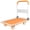 Orange-660LB, variant on POWANLI Foldable Platform Truck, Push Dolly 660 LBS Weight Capacity, 360 Rolling, Folding Hand Truck for Luggage, Travel, Office, House (Green & Black) (35.4" x 24" x 34.6")