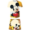 thumbnail image 1 of Nueva ropa de verano para bebés, traje de Mickey para niños y niñas, camiseta de dibujos animados, pantalones cortos, conjunto de 2 uds, ropa informal para niños pequeños, chándales para niños 6T Gao Jinjia LED, 1 of 2
