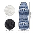 thumbnail image 6 of POLERO Embroidered Elephant Medallion Polyester Car Seat Cover Easy Install, Waterproof Front Seat Cover for Women, 2 Pcs Vehicle Seat Covers, 6 of 11