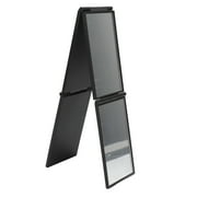 4 Way Mirror, Exquisite 360 Degree Plastic Frame Portable Folding Mirror For Home For Self Hair Cutting