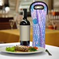 thumbnail image 3 of Bolsa de mano para una sola botella de vino con diseño de estrella de mar y escamas de sirena, bolsa térmica para llevar vino en viajes y bolsa térmica para picnic, regalo de playa, bolsa protectora, 3 of 7