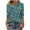 Green, variant on Womens Tops Dressy Casual Shirts 3/4 Long Sleeve Tops Casual Collarless Tunic Work Blouses Loose Fits Quarter Button Front Top Hiking Athletic Tops Shirts