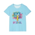 thumbnail image 2 of Xihbxyly Camiseta para Niño Pequeño, Bonito Diseño de 100 Días de Colegio, Tejido Suave y Transpirable, Cuello Redondo Moderno, Ideal para Conjuntos de Verano, Citas de Juego y Eventos Escolares, Dis, 2 of 6