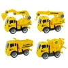 Ready! Set! Race! Take-A-Part Friction Powered Construction Trucks With Crane, Excavator, Mixer, Dump Truck