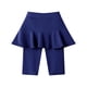 thumbnail image 2 of Odeerbi 4-11 Años Niñas Leggings Pantalones Cortos Con Falda Tutú Pantalones Cómodo Bike Shorts Yoga Suavidad Transpirable Lmitation Denim Skorts, 2 of 8
