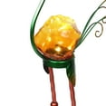 thumbnail image 2 of Alpine Corporation Solar Metal Green Peacock and Glass Body with LED, 2 of 14
