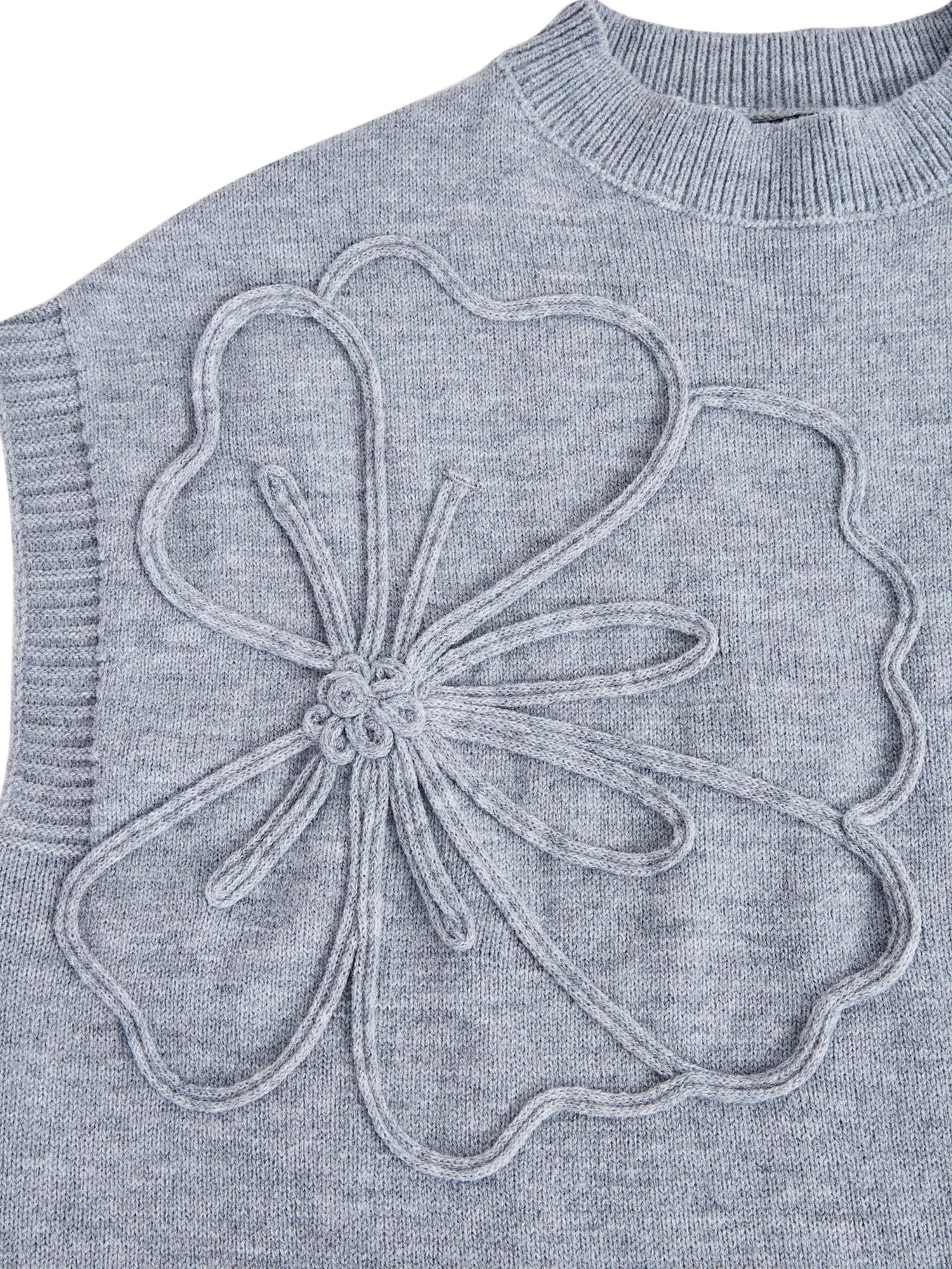 PRETTY GARDEN Women's Flower Mockneck Sweater, Sizes S-XXL