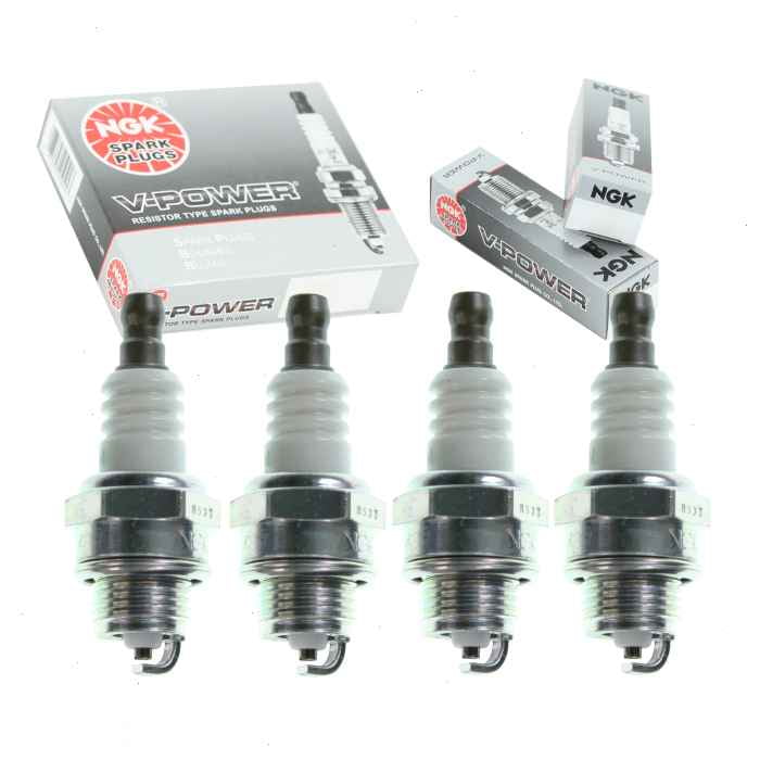 4 pc NGK 2218 V-Power Spark Plugs for 018-12718-200 2974 852 852-1 852ECO 852ECOS 852EZ 852S 92070-2115 E3.12 L8RTC L8RTF RCJ6Y W24MPR-U WSR4F Ignition Wire Secondary