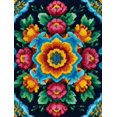 thumbnail image 1 of Qisvanset Floral Embroidery Canvas Wall Art Print 15.75x11.81 Inches, 1 of 8