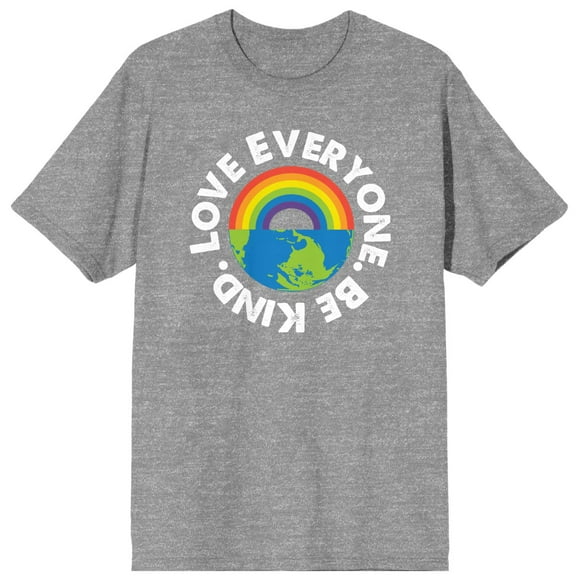 Pride - Love Everyone, Be Kind Heather Grey T-Shirt