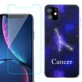 thumbnail image 1 of For Apple iPhone 11 Case , Slim-Fit TPU Protective Phone Case with Tempered Glass Screen Protector, by OneToughShield ® - Zodiac / Cancer, 1 of 3