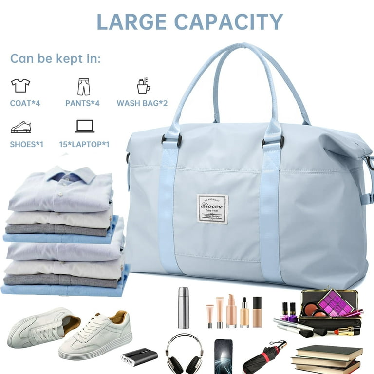 TWENTY FOUR Travel Duffle Bags Sports Tote Gym Bag Shoulder Weekender  Overnight Duffel Bag for Women Mens 