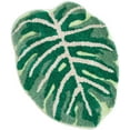thumbnail image 1 of Cute Decorative Monstera Leaf Shape Mat, Soft Non Slip Absorbent Microfiber Washable Kitchen Bathroom Mat With Tpr Rubber Backing For Small To Medium Spaces (80Cm X 60Cm), 1 of 7