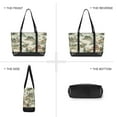 thumbnail image 6 of FORMRS Canvas Laptop Tote Bag for Women with 15.6" Computer Compartments Shoulder Handbag, Green Mountain Pattern, 6 of 7