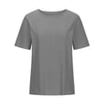 thumbnail image 6 of Raeneomay Oversized T Shirts Fashionable Women's Casual Short Sleeved Loose Round Neck Solid Color Top, 6 of 6