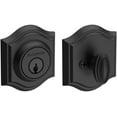 thumbnail image 2 of Baldwin Reserve SCTAD190 Single Cylinder Traditional Arch Deadbolt with 6AL Latch and Dual Strike Satin Black Finish, 2 of 4