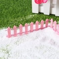 thumbnail image 2 of SHOWERORO 10 Pcs Mini Clôture en Bois Forme Réaliste pour Décoration de Jardin Mini Rose, 2 of 6