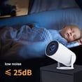 thumbnail image 4 of 5G Wi Fi BT Projector, 1080P Mini Portable Projector, 180 Degree Rotation, 1G RAM 8G ROM, USB Phone Video Projector for , for IOS, 4 of 7