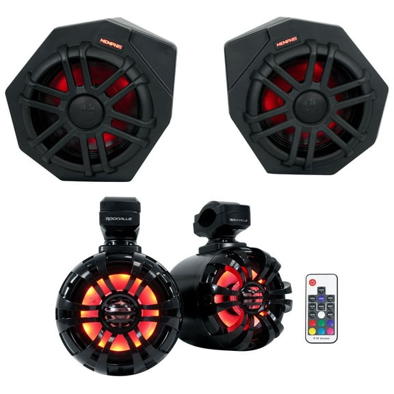 (2) Memphis CANAMX365FE 75w Speakers Pods LED Tower Speakers For 2017  Can Am X3