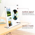 thumbnail image 2 of KAKOWELY Cd Frame Cd Frame Kpop Photocard Holder Cd Display Clear Cd Frame Display Photocard Holder Acrylic Cd Stand Rack For Tabletop9.06"X9.06"X0.2", 2 of 5