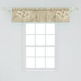 thumbnail image 2 of Garden Scene Window Valance, Springtime Vibes Neutral Colors Boho Flowers Vintage Autumn Print, Curtain Valance for Kitchen Bedroom with Rod Pocket, 54" X 18", Pale Khaki White Camel, by Ambesonne, 2 of 2