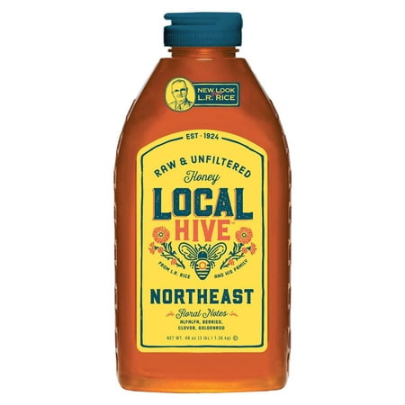 Product of Local Hive Northeast Raw and Unfiltered Honey, 48 oz. [Biz