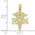 thumbnail image 3 of FJC Finejewelers 10k Yellow Gold Rn Caduceus Charm, 3 of 6