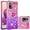 Pink Purple, variant on Phone Case for Redmi Note 10 4G,Case for Redmi Note 10S, Shiny Bling Quicksand Effect TPU Bumper Case with Four Corners Protection Cover for Redmi Note 10 4G/Redmi Note 10S, Purple Blue