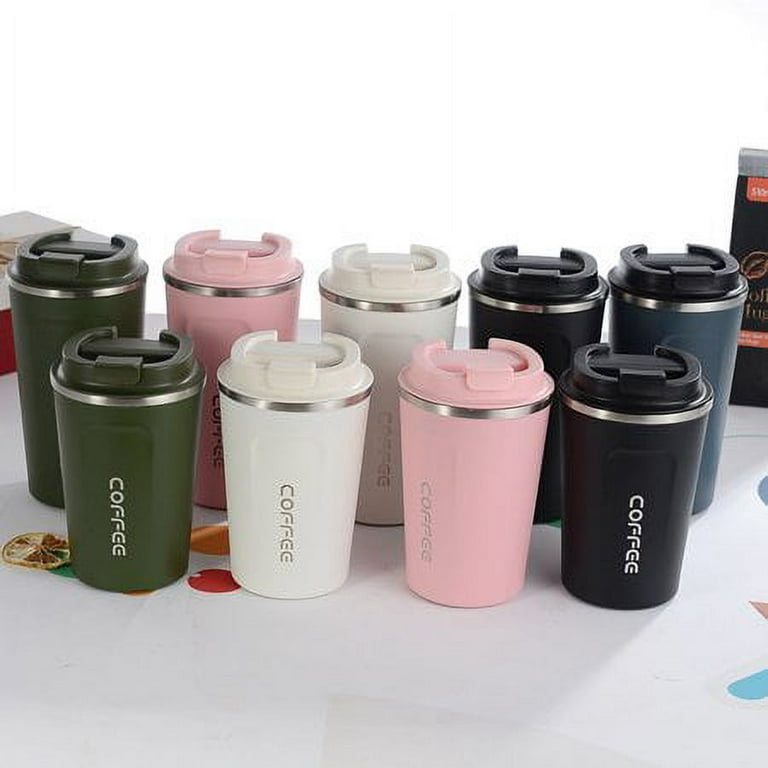 380ml/510ml Insulated Coffee Mug Stainless Steel Vacuum Travel Mug  Leakproof Portable Coffee Cup with Lid Reusable Keep Hot Cold - AliExpress