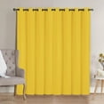 thumbnail image 2 of VCNY Home Neil Yellow Solid Grommet Blackout Curtain Panel, 52" x 90", 2 of 5