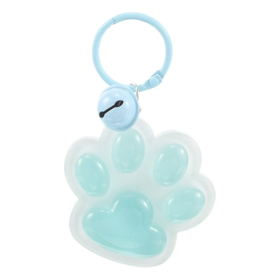 Cat Paw Print Keychain Cute Glow in the Dark Pendant Dog Paw Print Keyring Handbag Charm for Purse Wallet and Car Keys