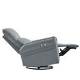 thumbnail image 7 of Power Swivel Rocker Recliner Chair for Adults, 270° Swivel Rocking Recliner Chair,Electric Small Recliners for Small Spaces, Single Sofa Recliner for Living Room, Bedroom,RV (Blue-gray), 7 of 7