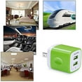 thumbnail image 2 of USB Charger Block,Phone Charger Adapter,AILKIN 3Pack 2.1Amp Dual Port Fast Charge Wall Charger Plug Brick Cube Base Charging Block,Multicolor, 2 of 5
