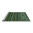 thumbnail image 2 of Ahgly Company Machine Washable Indoor Rectangle Southwestern Turquoise Blue Country Area Rugs, 2' x 3', 2 of 4