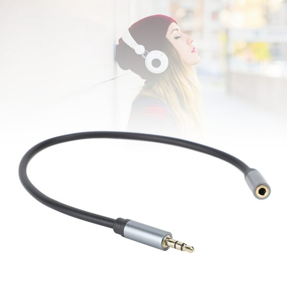 Cable de extensión de 3.5 mm, Cable de Extensión Auricular Sound de Sonido Amplio y Amplio Enchufe y reproduce 30 cm para teléfono Inteligente