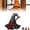 #1-S-Black, variant on BESEW7 Halloween Witch Hat, Acrylic Window Hanging Ornament for Porch Wall Door, Fall Decorations for Home Thanksgiving Modern Farmhouse