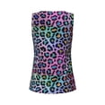 thumbnail image 5 of Sigee Rainbow Animal Skin for Women's Workout Tank Top,Running Tank Tops,Sleeveless Gym ClothesMedium, 5 of 8