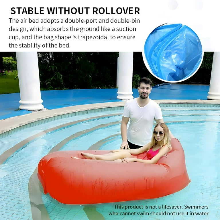 Inflatable Lounger, Air Sofa Hammock, Portable Waterproof Anti Air