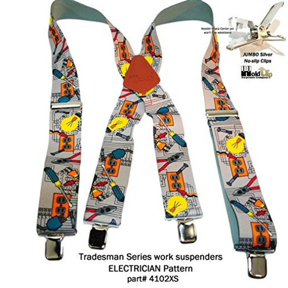 Holdup Suspender HoldUps 2" Wide Work Suspenders in Electrician