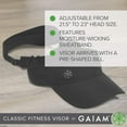 thumbnail image 6 of GAIAM Women's Visor - BLACK, 6 of 7