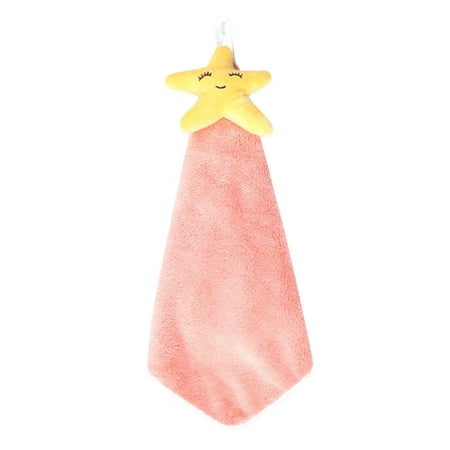 

TOYFUNNY Thickened Hand Towel Soft Absorbent Kitchen Hand Rag Bathroom Absorbent Towel Coral Velvet Hand Towel
