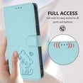 thumbnail image 5 of Allytechgroup for Samsung Galaxy S26 Wallet Case, Cute Cat Embossed Flip Cover with Cards Slots  Cash Pocket Magnetic Closure Lanyard Phone Case for Samsung Galaxy S26, Green, 5 of 7