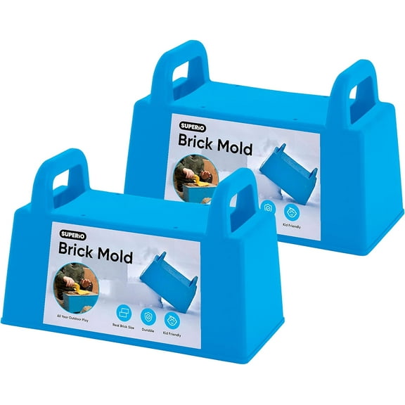 Superio Snow Brick Maker Snow Sand Beach Toys for Kids and Adults Igloo Snow Block Form for Building Snow Forts or Sandbox Play Sand Toys Beach Essentials (Blue)