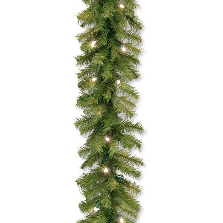 Battery Powered Garland National Tree 9' x 10