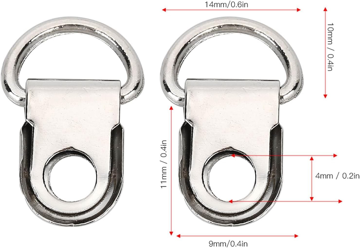 Shoe Boot Buckle, D Ring Eyelet Buckle, Shoe Boot Lace Hooks, Metal Shoelace Speed Mounting Buttonholes Eyes for Shoe Leather Bag DIY Rivet Tool