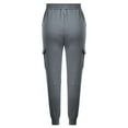 thumbnail image 3 of SpringTTC Women Elastic Waist Cargo Drawstring Pants Jogger Cropped Trousers, 3 of 7