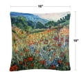 thumbnail image 4 of Masters Fine Art 'Field Of Wild Flowers' 16 X 16 Decorative Throw Pillow, 4 of 4