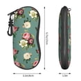 thumbnail image 2 of ZICANCN Sunglasses Soft Case, Vintage Roses Floral Pattern Neoprene Zipper Eyeglass Case for Men Women, 2 of 9