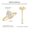 thumbnail image 5 of Rosec Jewels Certified Lab Grown Diamond Solitaire Ring 5x7 mm Pear Shaped - EF-VS Quality, 10K Yellow Gold, US 5.50, 5 of 8